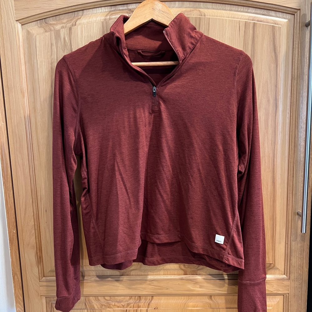 Vuori half zip crescent cropped pullover